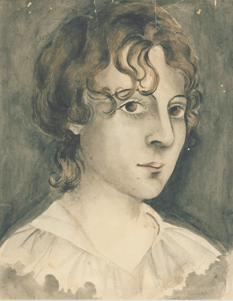 Self Portrait, Anna Maria Josepha Nourse, ca. 1804-1805, watercolor on paper, Gift of Mrs. Barry Bingham, Jr., 2015.1.34